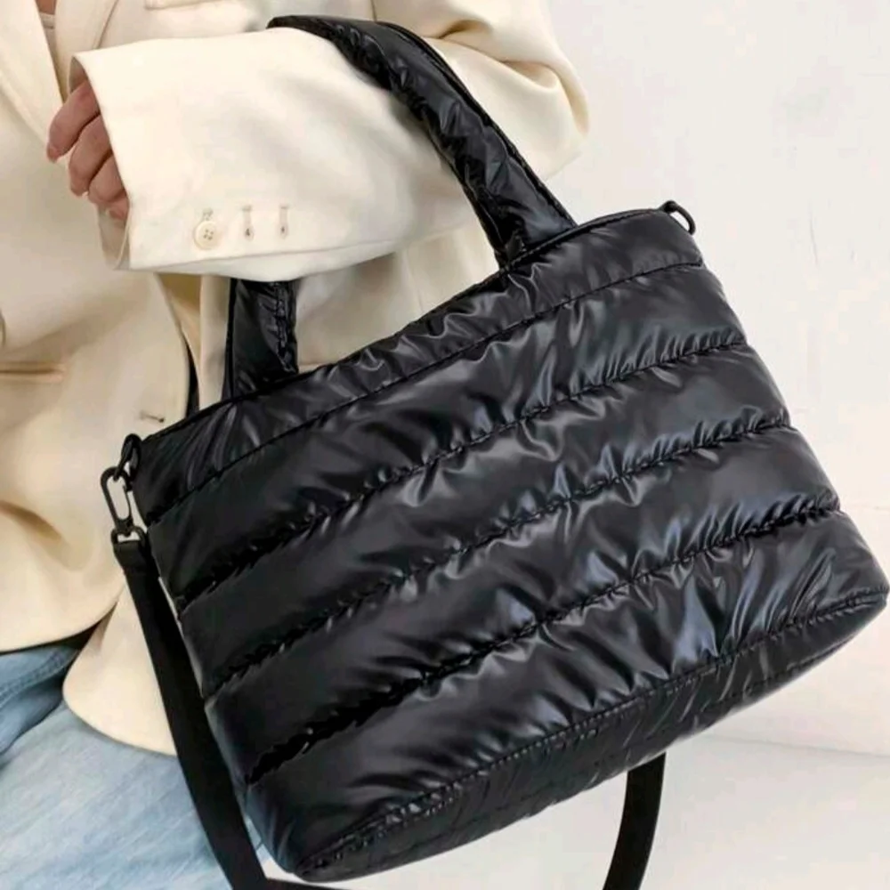 Black Puffer Purse